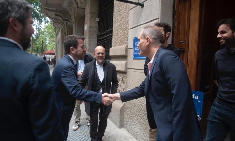 El president de la Generalitat, Pere Aragonès, visita l’Espai Línia i destaca que és un “espai magnífic”