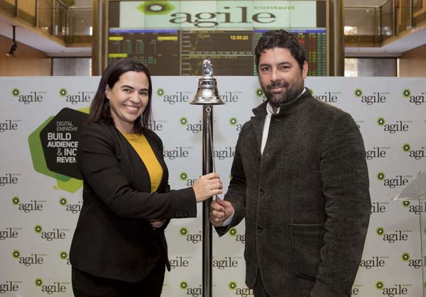 Mónica Rayo i Hernán Scapusio, socis fundadors d’Agile Content.