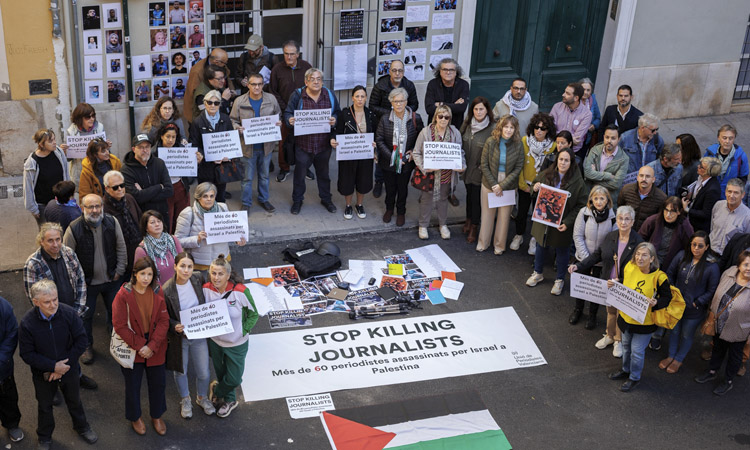 La UPV organitza una concentració i un debat pel Dia Internacional dels Periodistes Palestins