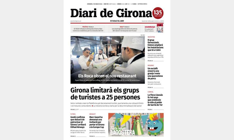 El Diari de Girona renova el disseny de l’edició impresa